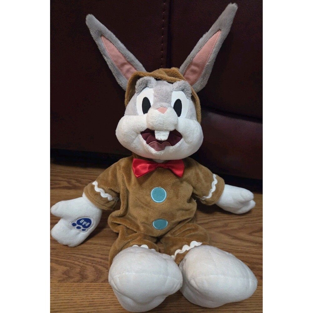 Build-A-Bear Bugs Bunny 2023 Looney Tunes 100th Anniv Gingerbread Sound